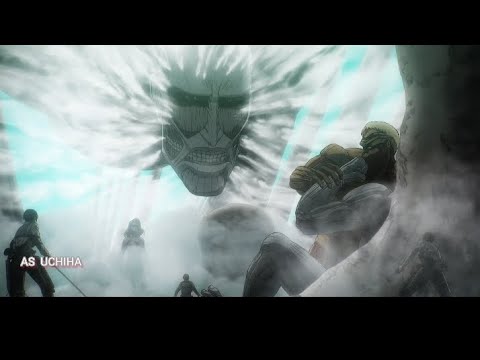 When Bertolt suddenly attacks him and And when they save Armin by killing okapi- hindisub Englishsub