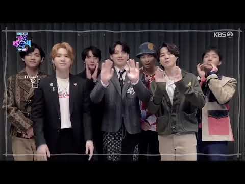 211217 - BTS SPECIAL MESSAGE AT KBS GAYO DAECHUKJE - KBS Song Festival 2021