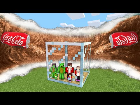 COCA COLA TSUNAMI vs. Doomsday GLASS Bunker With FAMILY!