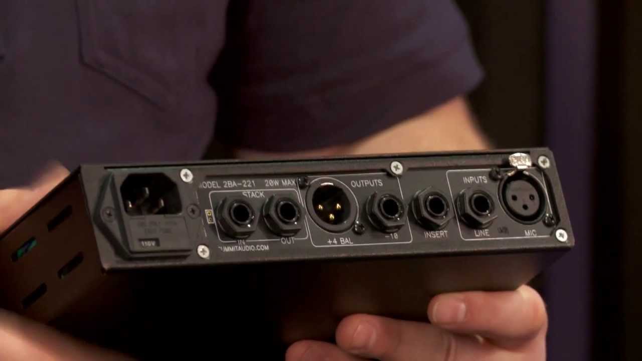 Summit Audio 2BA-221 Microphone Preamp Overview | Full Compass