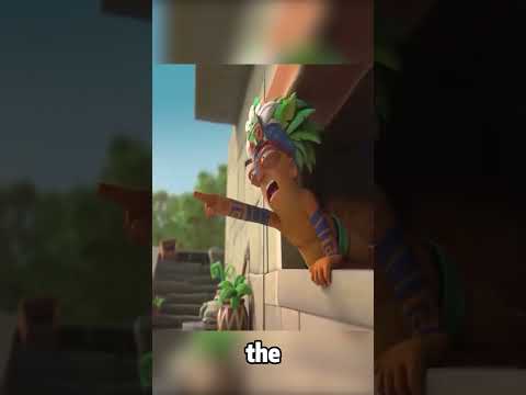 This goat brings bad luck to everyone and it destroys a tribe.#shorts #animation