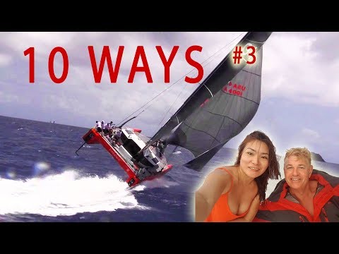 Can Our Catamaran Capsize ? - Ep 49 Sailing Luckyfish 10 Ways #3
