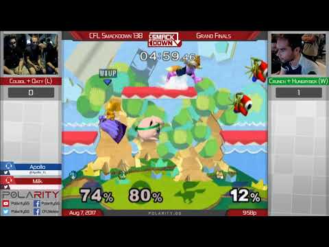 CFL Smackdown 138 Melee - Colbol + Oaty vs Crunch + Hungrybox - Doubles Grand Finals