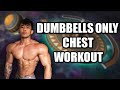 4 BEST EXERCISES for CHEST (DUMBBELLS ONLY) | vlog 99