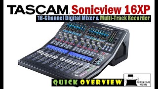 Video thumbnail for TASCAM Sonicview 16XP 16-Channel Digital Mixer & Multi-Track Recorder: Quick Overview by Powercoat Music
