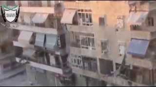 Raw  Syrian rebels and government Troops Clash in Aleppo, launching an assault to regain control