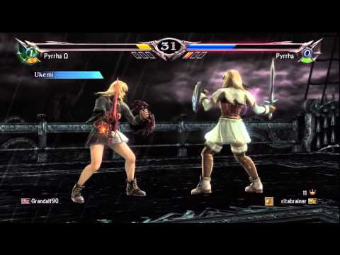 SoulCalibur V - Rank Match - Pyrrha Omega ( Grandalf90's Friend ) vs Pyrrha ( ritabrainer ) Round 2
