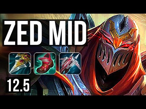 ZED vs GALIO (MID) | 11/1/7, 1.4M mastery, 500+ games, Dominating | EUW Master | 12.5