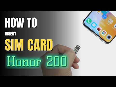 How to Install a SIM Card to HONOR 200