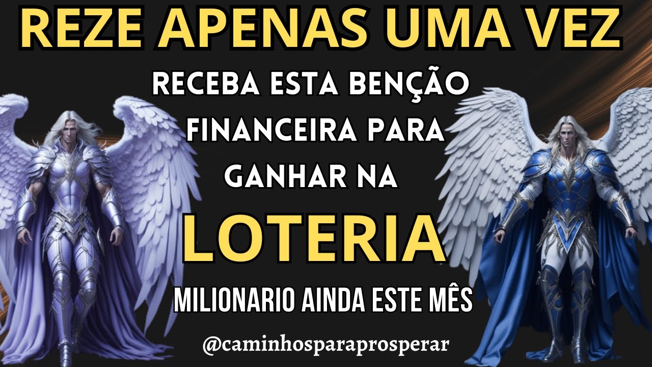PREPARE-SE PARA RECEBER ESTA GRANDE BENÇÃO DOS  ARCANJOS METATRON E MIGUEL PARA GANHAR NA LOTERIA💰💸🍀