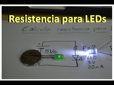 ✅ Que resistencia lleva un LED