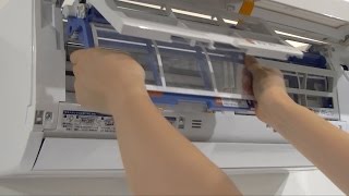 お手入れ方法 エアコン ダストボックス エアフィルターのお手入れ As Z22b W ダストボックス エアフィルターを本体 エアコン から取りはずす 富士通ゼネラル Jp