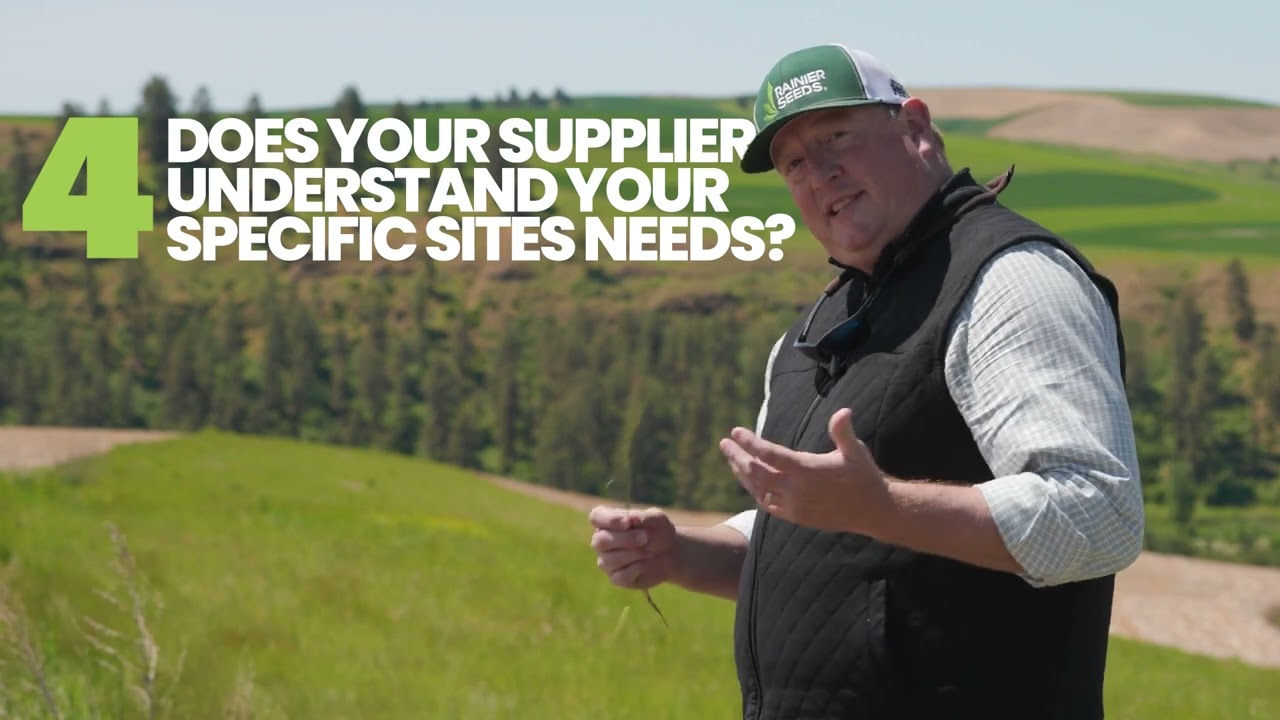 Rainier Seeds custom CRP seed mix video preview
