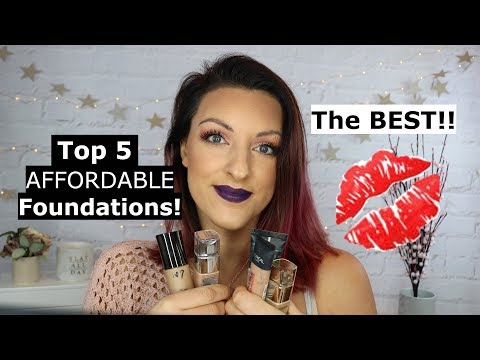 Top 5 drugstore foundations | Best Affordable foundations | 2018