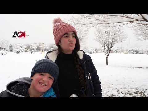 Iraq – Sulaymaniyah is covered with a blanket of snow after 4 years