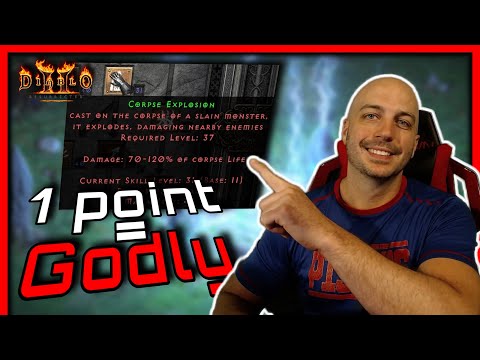 Just ONE POINT Makes These Skills GODLY, Every 1 Point Wonders - Diablo 2 Resurrected