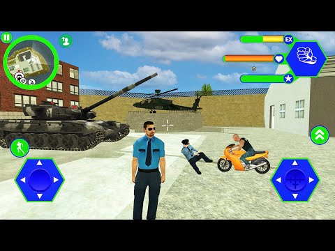 Miami Police Crime Vice Simulator - Steal Tank from Army Base - Android Gameplay