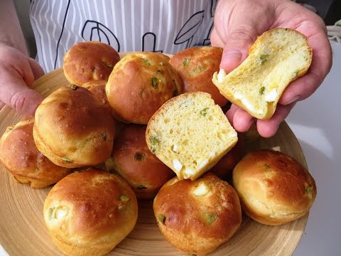 Самые ленивые пирожки с луком и яйцом - быстрое и простое тесто
