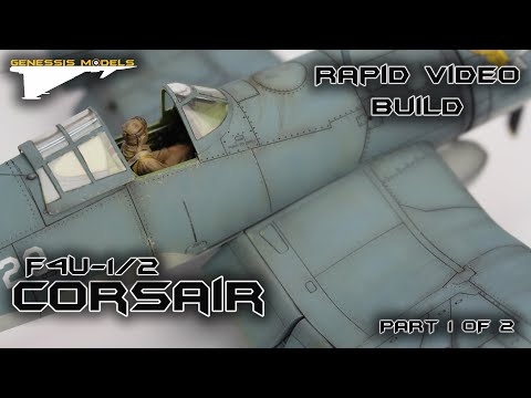 F4U-1/2 Bird Cage Corsair : Rapid Video Build : Tamiya : 1/48 Scale Model : Part 1 of 2