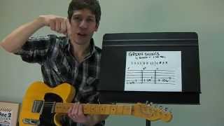 Easy Guitar PLAY-ALONG Lesson : "Green Onions" by Booker T. & The MGs!