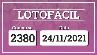 Capa de LOTOFÁCIL 2380