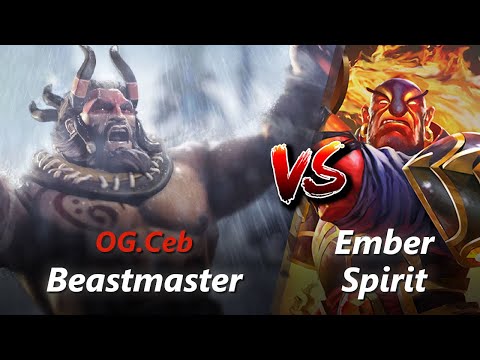 Ceb offlane Beastmaster vs Ember Spirit/Rubick | First 10 minutes