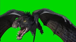 Green Screen Game of Thrones like Dragons Flying 2