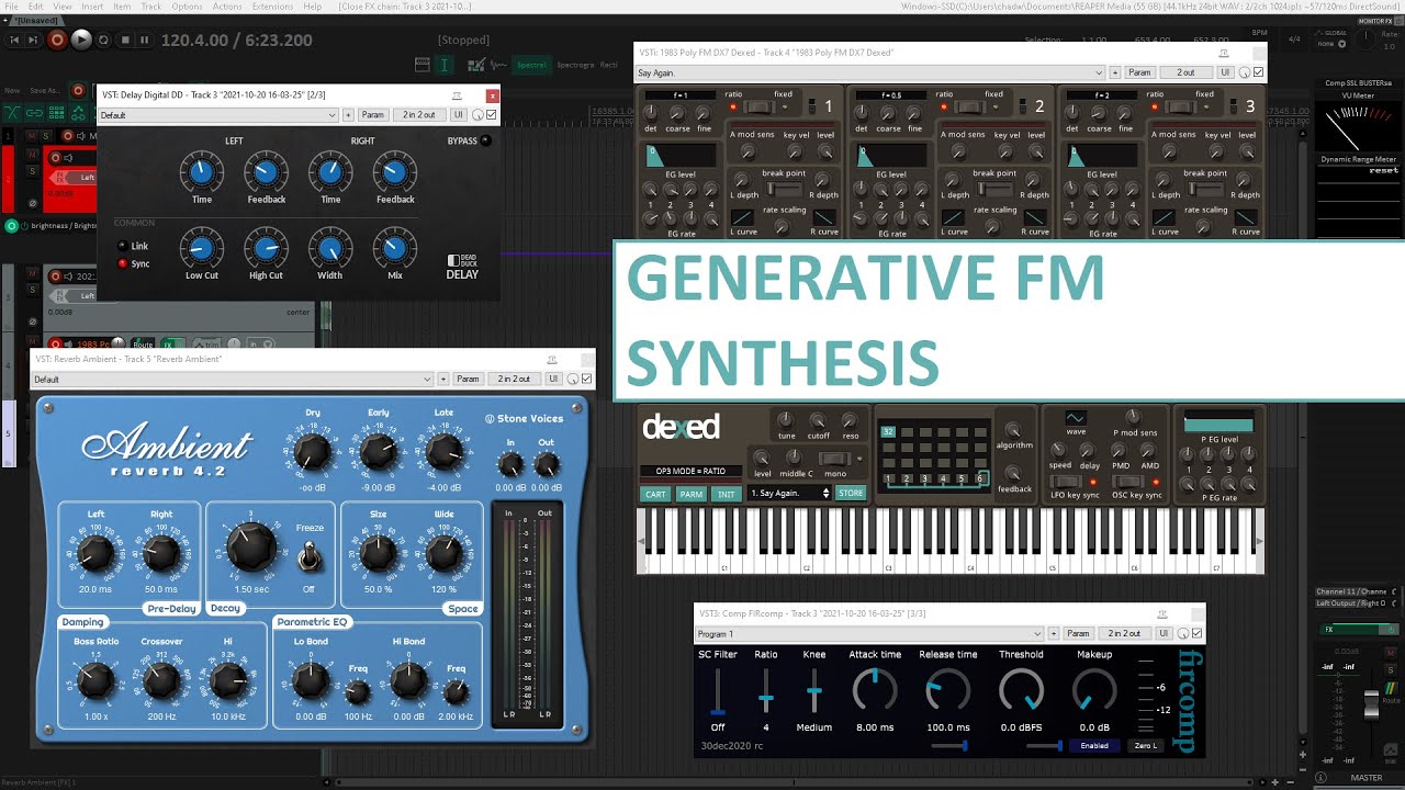 Generative-ish Dexed Percussion Patch Exploration