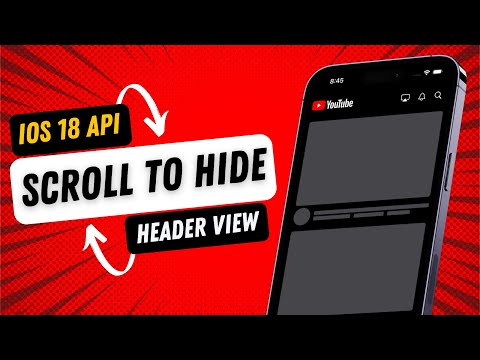 SwiftUI Scroll To Hide Header View - iOS 18 thumbnail