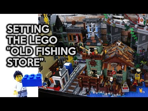 Modifying & Setting the LEGO "Old Fishing Store" into a Small Brick City