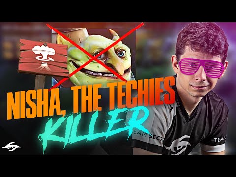How Nisha Leshrac Obliterates this High Rank Techies Feat. Yapzor | Dota 2