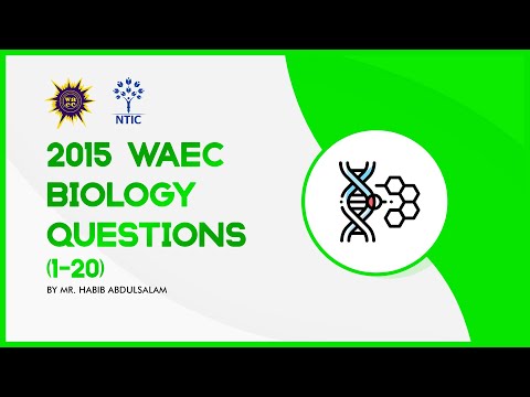 2015 WAEC Biology Questions 1 to 20 - NTIC Online Class