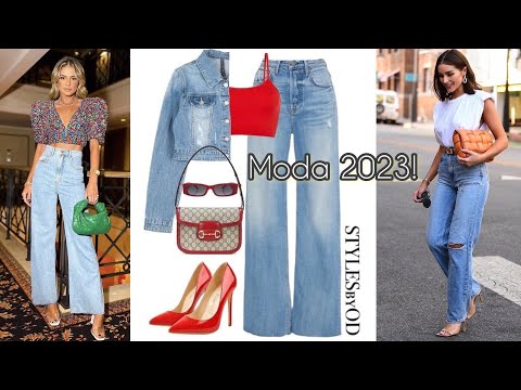 MODA MUJER 2023 LOOKS CASUAL ELEGANTE CON JEANS BÁSICOS SENCILLOS FACIL DE COMBINAR