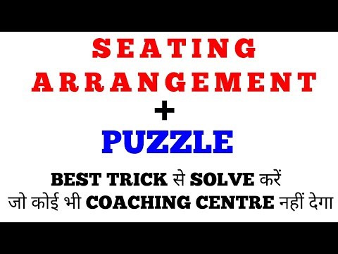 Seating Arrangement + Puzzle Questions Reasoning Tricks IBPS PO PRE || IBPS RRB MAINS || IBPS CLERK Video