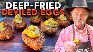 Extra Crispy Deep Fried Deviled Eggs
