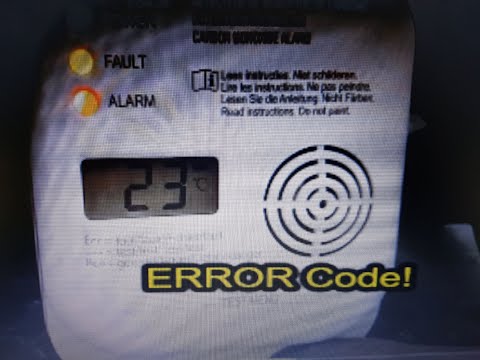 attention ! carbon monoxide alarm error !