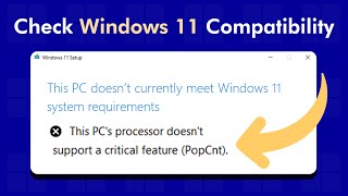 How to Check If This PC Can Run Windows 11 24H2 (PopCnt instruction)