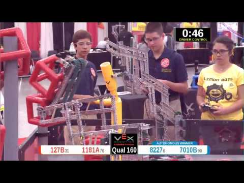 2015 VRC Arts Q160 - 127B 1181A vs 8227 7010B - 34 to 73 - VEX Worlds 2015 - Arts Division