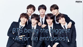 Download lagu How BTS are impressed by Jin's acting skill | BTS being the biggest Actor Jin enthusiast mp3