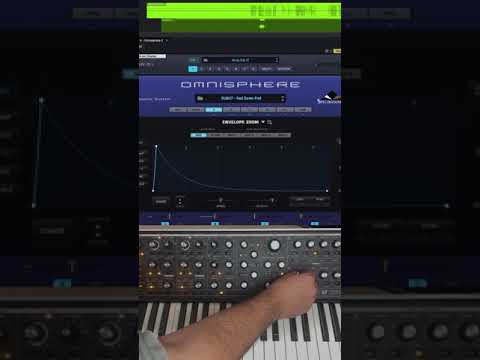 Omnisphere + MoogSub37 Hardware Integration (Part 1) #shorts