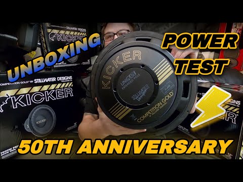 NEW Gold Letters from Kicker-RMS Test and Unboxing