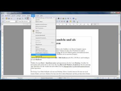 Writer - Standardformat zum Speichern definieren