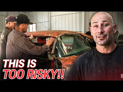 1955 Oldsmobile Chop Pinstriping and Glass Install | Full Custom Garage