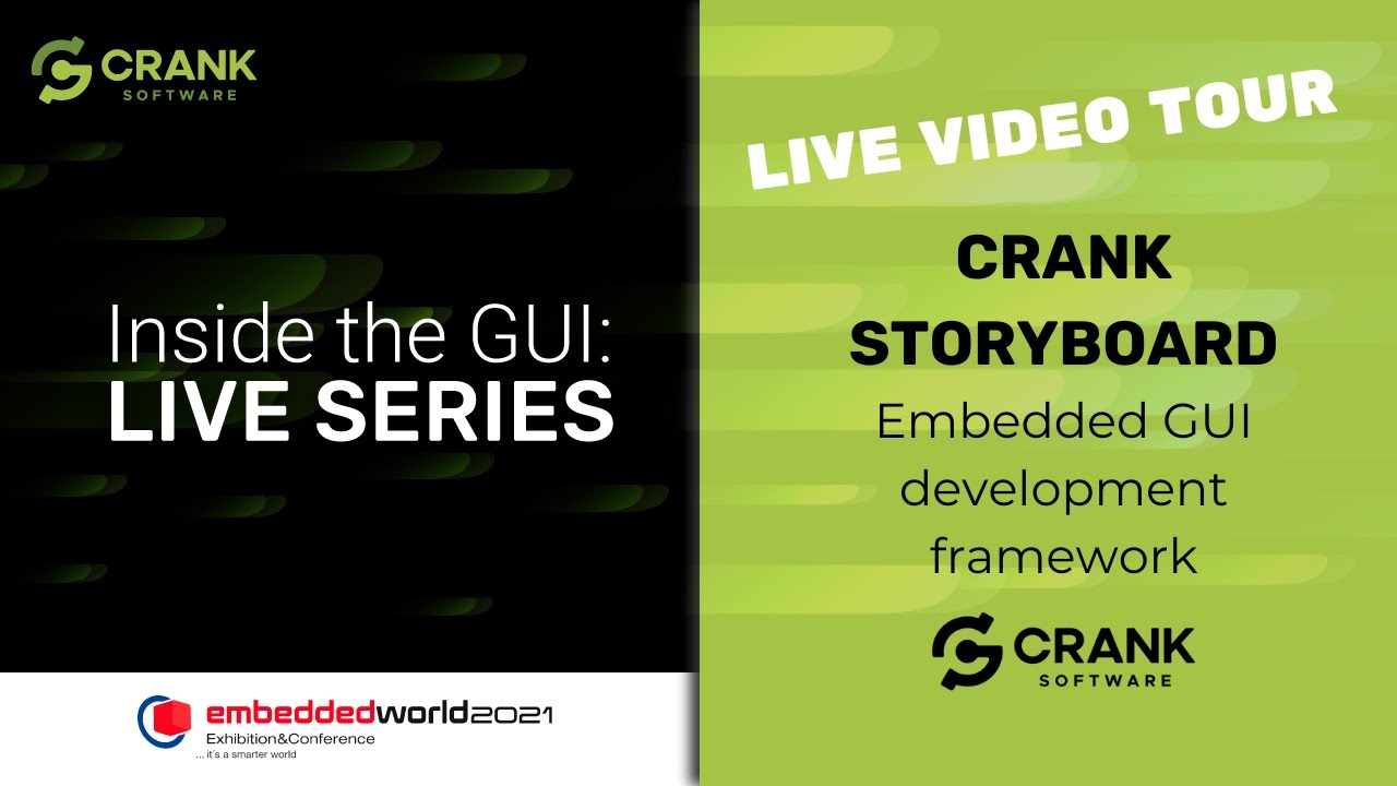 GUI in 10 minutes! Demo of the Crank Storyboard embedded GUI framework