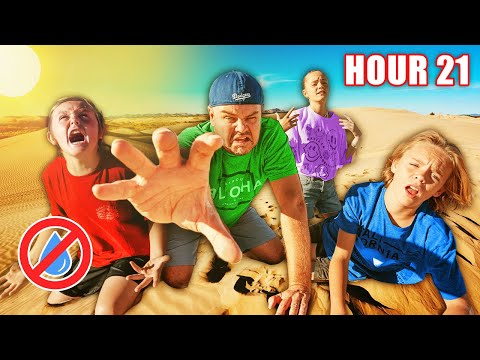 Surviving 24 Hours in the Desert! Extreme Overnight Challenge!