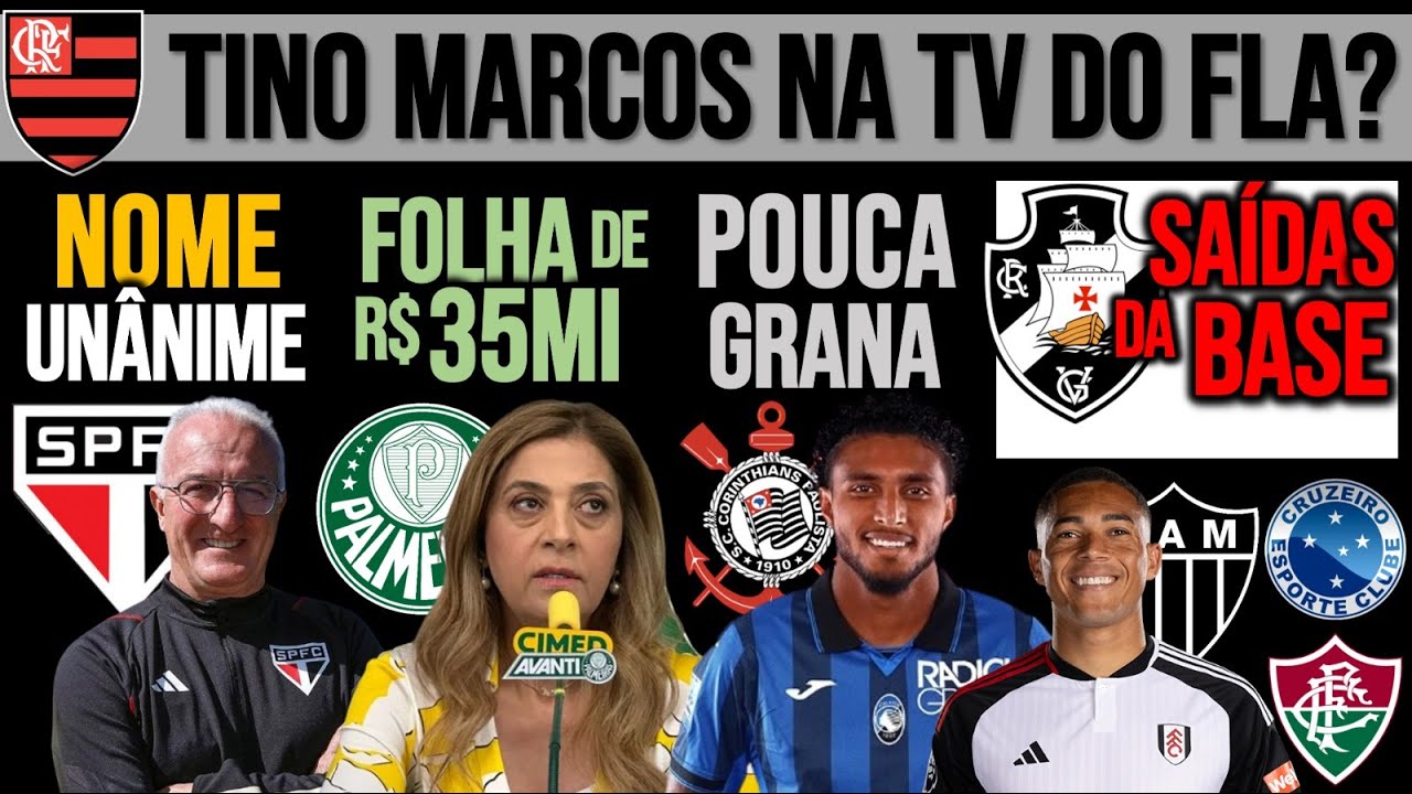ÚLTIMA CHANCE DO SP COM DORIVAL! VERDÃO: FOLHA GIGANTE! $ DE PINGA PRO TIMÃO! FLA, GALO, VASCO, NEY