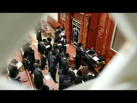 Viznitz Kiamesha Rebbe Counting Sefira While Visiting Viznitz Montreal - Iyar 5779