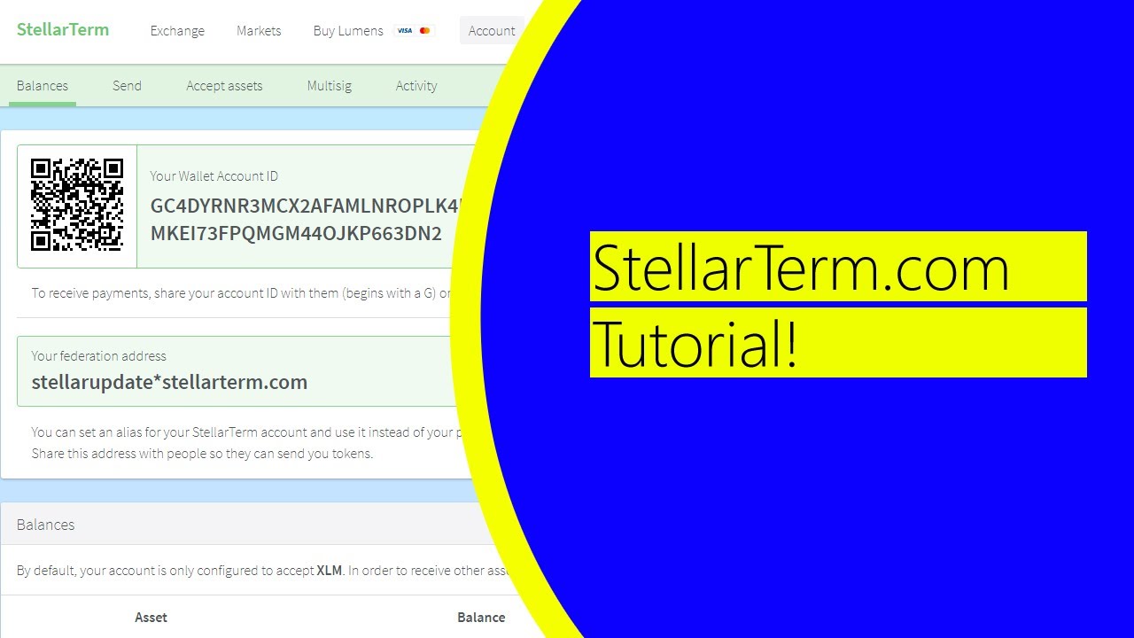 Stellar Term Tuturial - How to use Stellar Term decentralized exchange?
