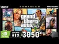 Grand Theft Auto V Enhanced RTX 3050 Laptop 5600H 2x8GB Benchmarks Multi Settings