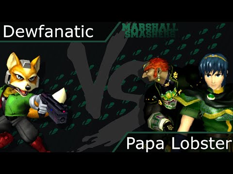 Dewfanatic (Fox) vs Papa Lobster (Marth, Ganon)
